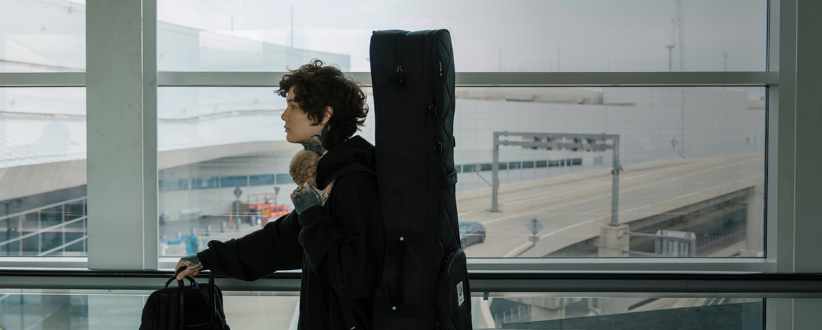 Tim Henson on the move with MONO x Tim Henson M80 Classic Dual Electric Guitar Case | MONO