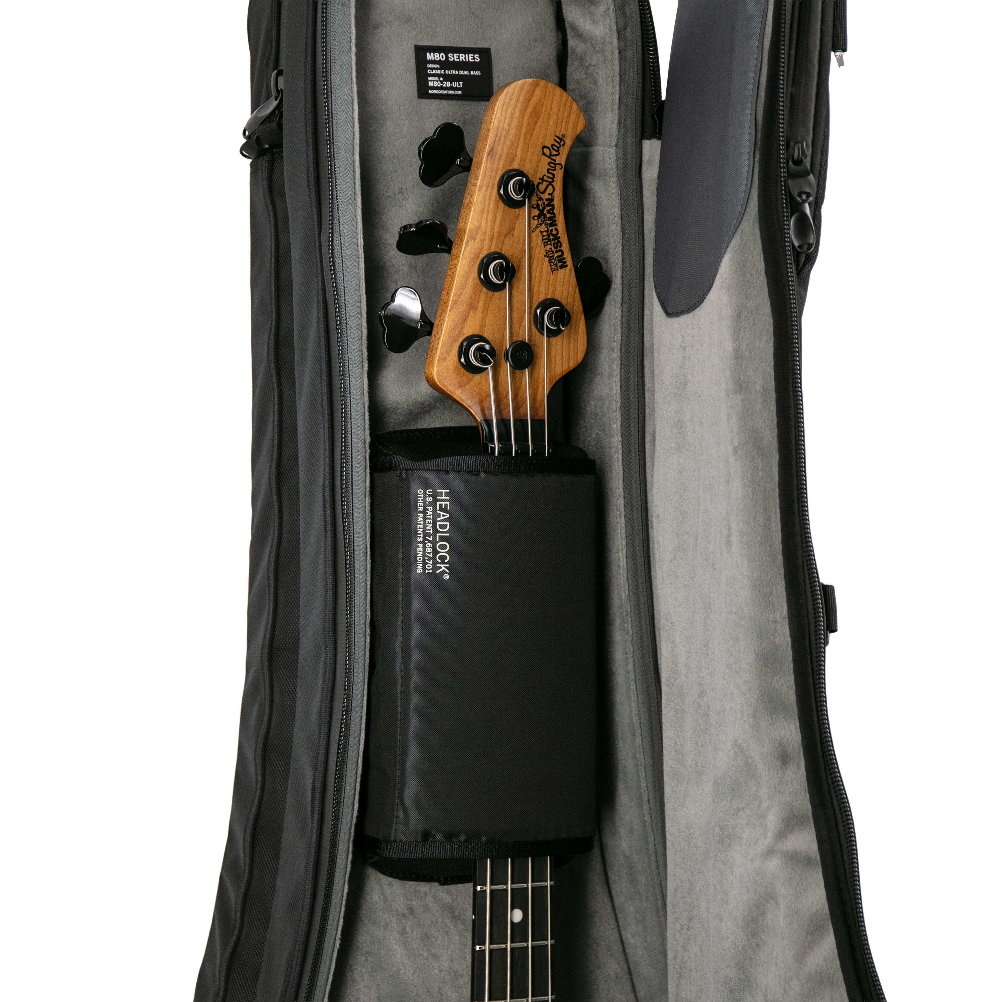 MONO / M80-2B DUAL BASS CASE ベース 2本収納 Classic Dual Bass Guitar Case, Black – MONO