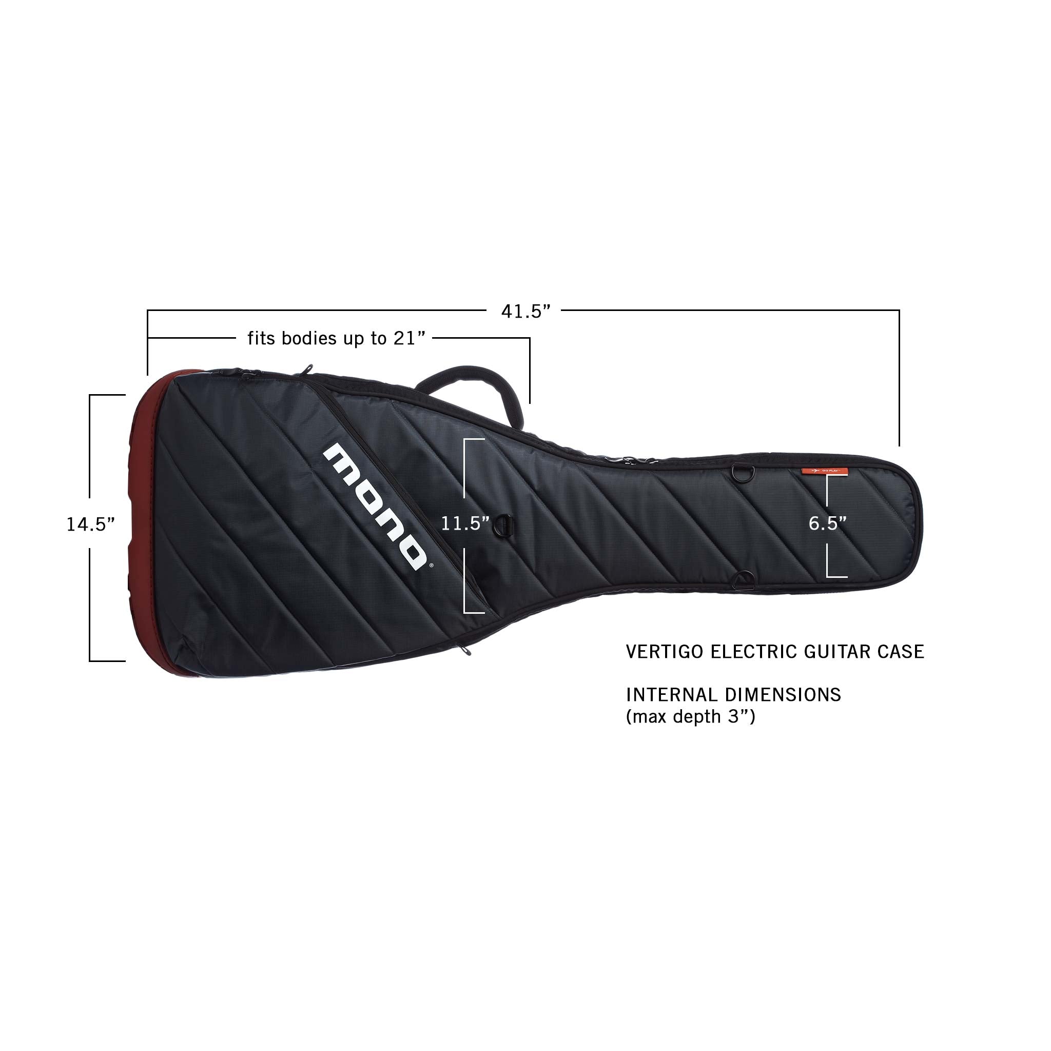 Vertigo Electric Guitar Case, Grey – MONO
