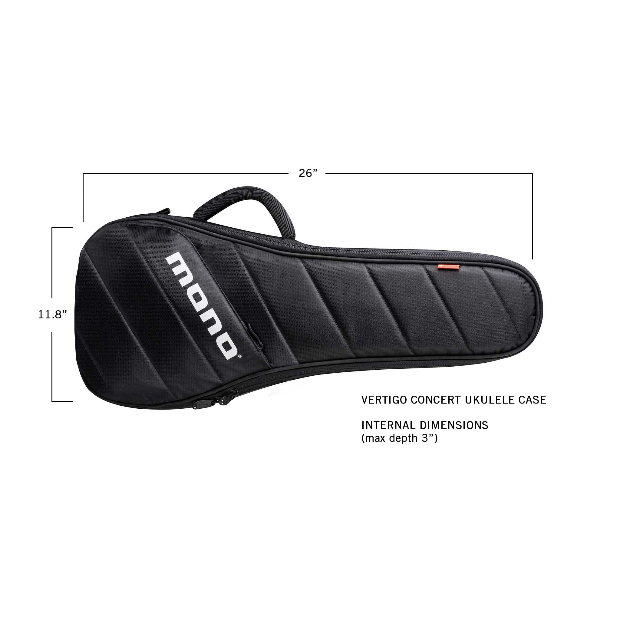 Vertigo Concert Ukulele Case, Black – MONO